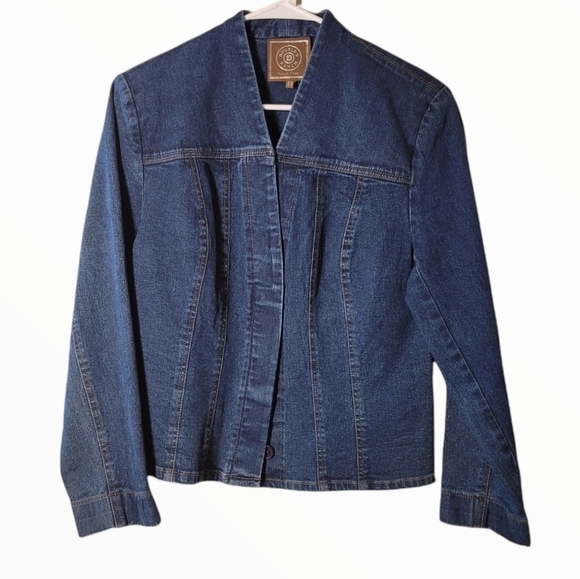 Double D Ranch Jackets & Blazers - |Double D Ranch| Denim Hidden Button Jacket